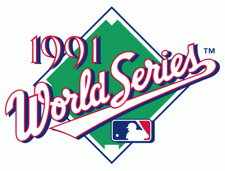 MLB World Series 1991 Primary Logo iron on transfers for clothing